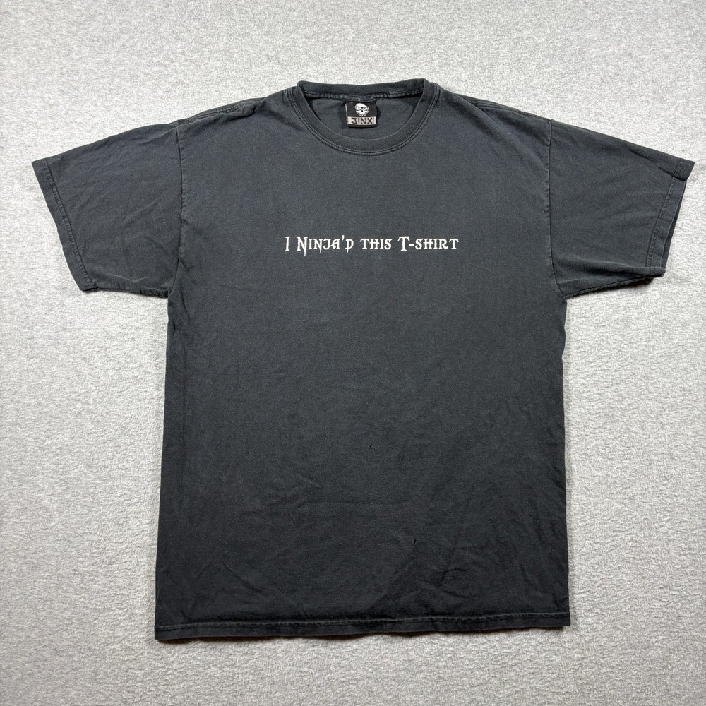 Vintage Y2K JINX Shirt I Ninja'd This T-Shirt Mens Large Black Gamer Skater Tee